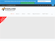 Tablet Screenshot of highland-marketing.com
